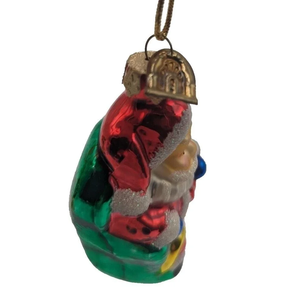 Thomas Pacconi Blown Glass Christmas Ornament Santa Clause